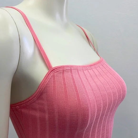 NEW • Pink Rib Knit Bodysuit - Picture 3 of 14